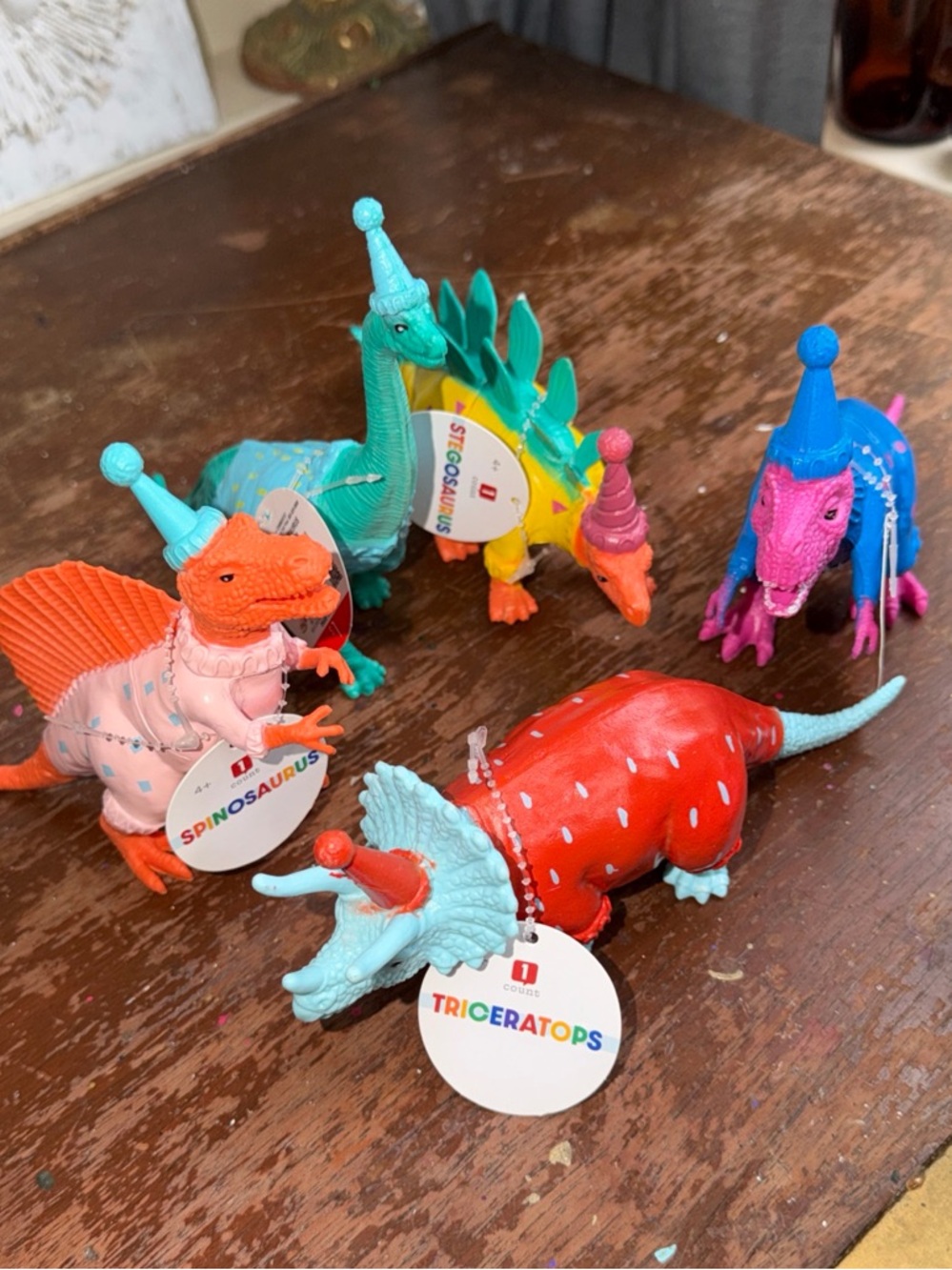 Target Bullseye Playground Lot of 5 Party Hat Dinosaurs (NEW WITH TAGS)